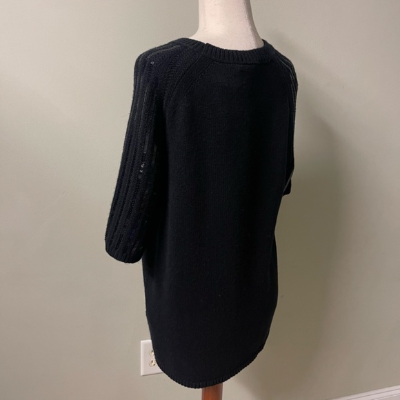 NWT Dorothee Schumacher Sequin Statement Pullover in Pure Black - Size XXL - Picture 6 of 13